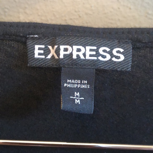 Express Black mesh over sequins Tank Top - Medium - Picture 2 of 5